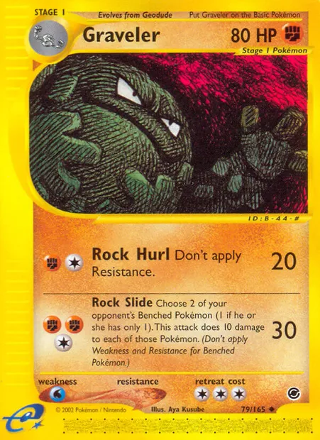 Graveler, Pokémon card EX 79 — Expedition Base Set set