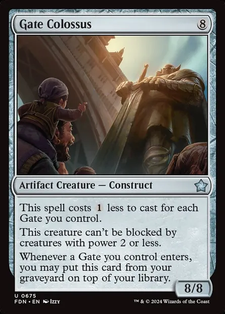 Gate Colossus, Magic card FDN 675 — Foundations set