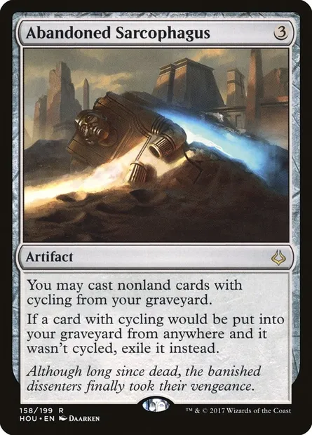 Abandoned Sarcophagus, Magic card HOU 158 — Hour of Devastation set
