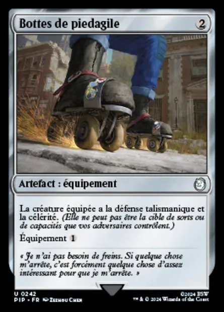 Bottes de piedagile, carte Magic PIP 242 — extension Fallout