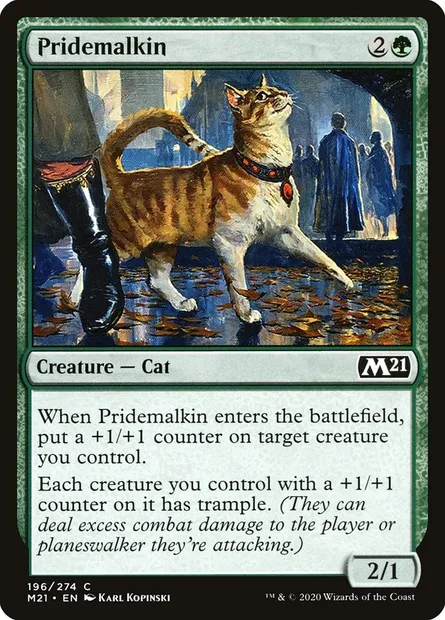 Pridemalkin, Magic card M21 196 — Core Set 2021 set