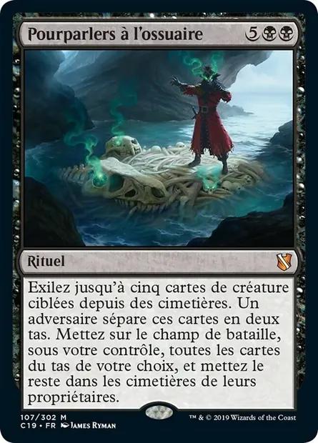 Pourparlers à l'ossuaire, carte Magic C19 107 — extension Commander 2019