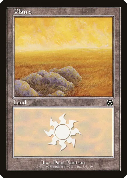 Plains, Magic card MMQ 333 — Mercadian Masques set
