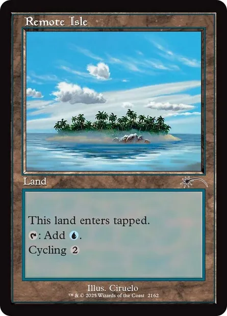 Île lointaine, carte Magic SLD 2162 — extension Secret Lair Drop