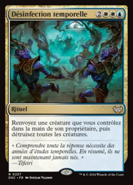 Désinfection temporelle, carte Magic DSC 237 — extension Duskmourn: House of Horror Commander