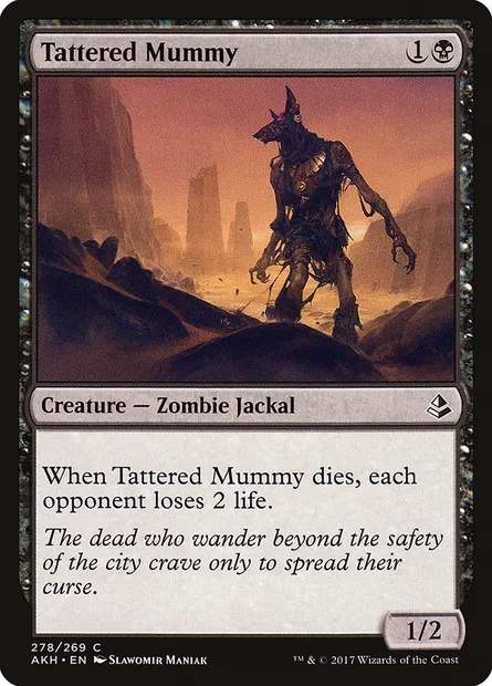 Tattered Mummy, Magic card AKH 278 — Amonkhet set