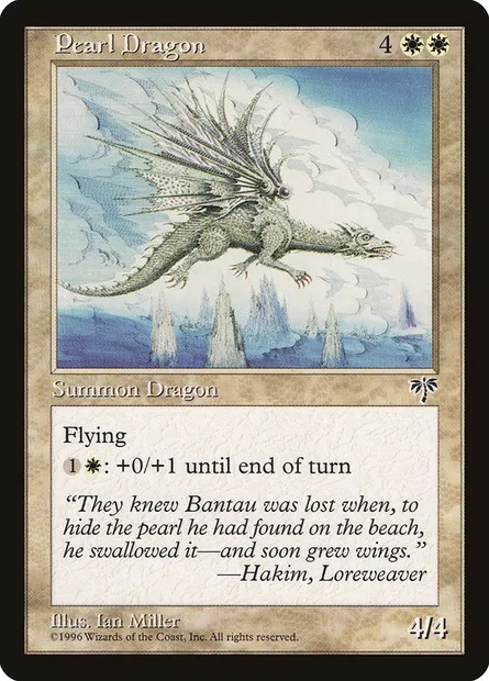 Pearl Dragon, Magic card MIR 33 — Mirage set