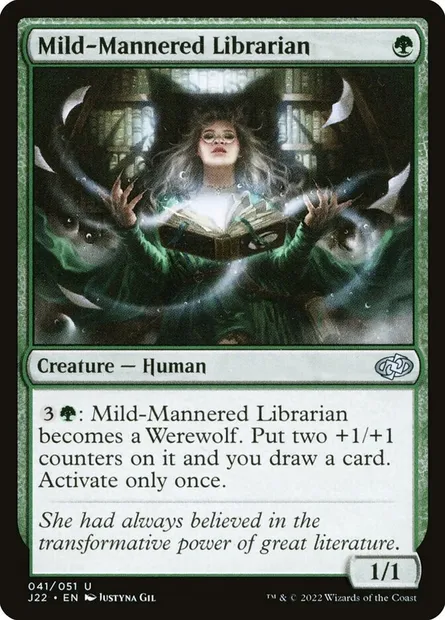 Mild-Mannered Librarian, Magic card J22 41 — Jumpstart 2022 set