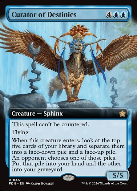 Curator of Destinies, Magic card FDN 451 — Foundations set