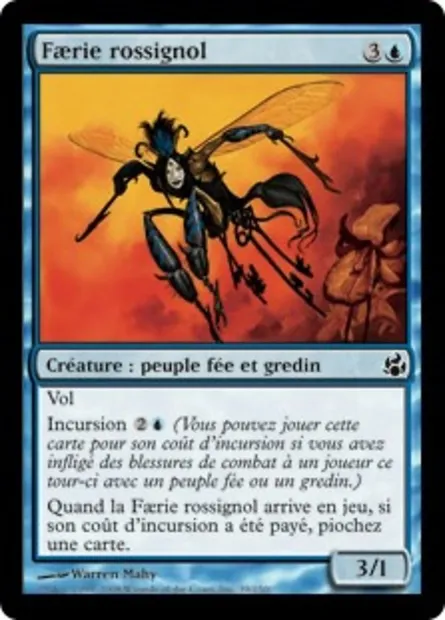 Faerie rossignol, carte Magic MOR 39 — extension Leveciel