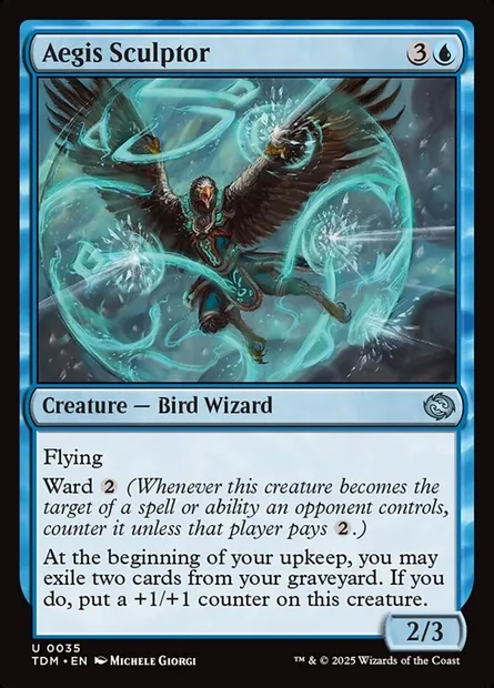 Aegis Sculptor, Magic card TDM 35 — Tarkir: Dragonstorm set