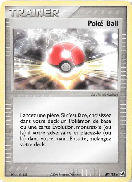 Poké Ball, carte Pokémon UF 87 — extension EX Forces Cachées