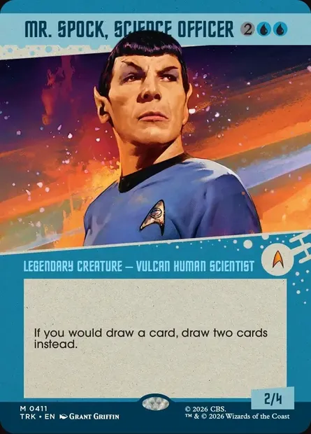 Mr. Spock, Science Officer, carte Magic TRK 411 — extension Star Trek