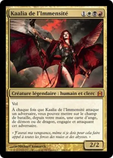 Kaalia de l'Immensité, carte Magic CMD 206 — extension Commander 2011