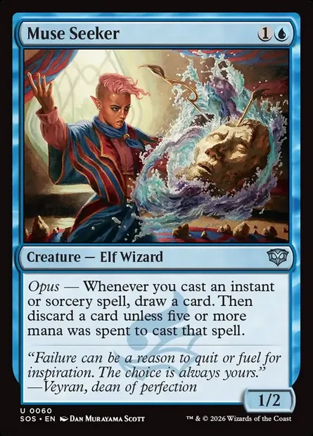 Muse Seeker, Magic card SOS 60 — Secrets of Strixhaven set