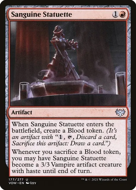 Sanguine Statuette, Magic card VOW 177 — Innistrad: Crimson Vow set