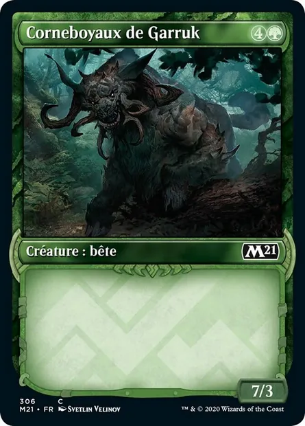 Corneboyaux de Garruk, carte Magic M21 306 — extension Core Set 2021