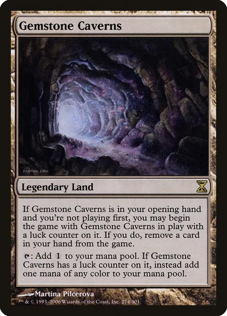 Gemstone Caverns, Magic card TSP 274 — Time Spiral set
