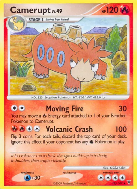 Camerupt, Pokémon card SV 18 — Supreme Victors set