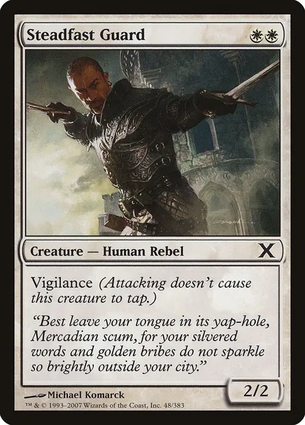 Steadfast Guard, Magic card 10E 48 — Tenth Edition set