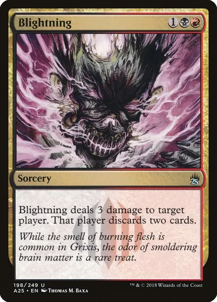 Blightning, Magic card A25 198 — Masters 25 set