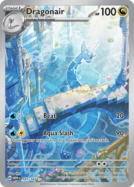 Dragonair, Pokémon card MEW 181 — 151 set