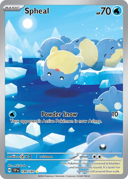 Spheal, Pokémon card SSP 199 — Surging Sparks set