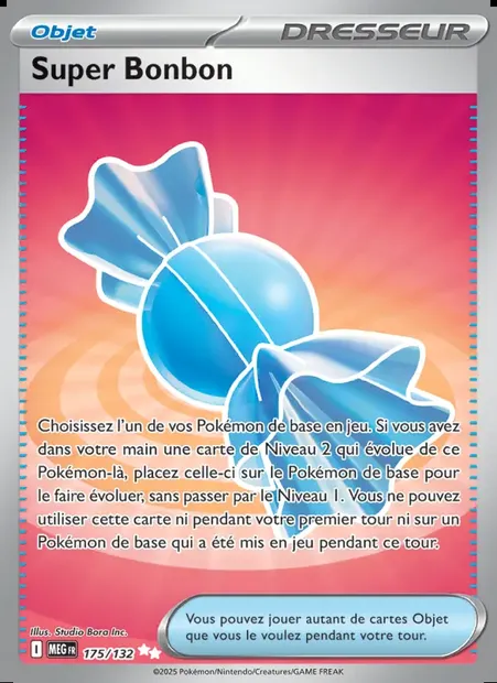 Super Bonbon, carte Pokémon MEG 175 — extension Méga-Évolution