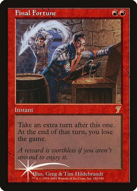 Final Fortune, Magic card 7ED 182★ — Seventh Edition set
