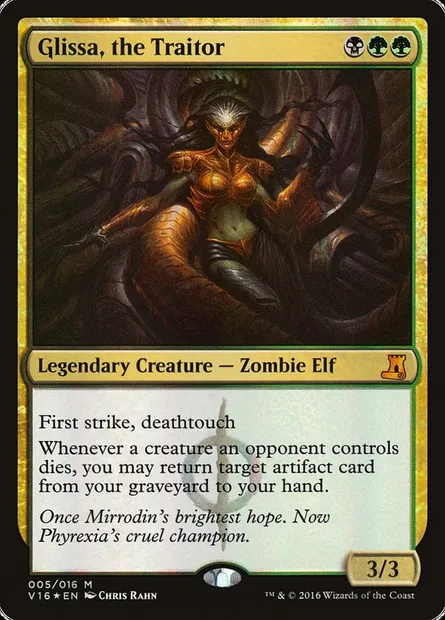 Glissa, the Traitor, Magic card V16 5 — From the Vault: Lore set