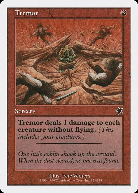 Tremblement, carte Magic S99 121 — extension Starter 1999