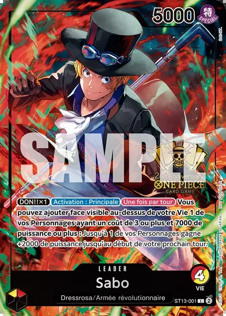 Sabo, carte One Piece ST13-001 — extension The Three Brothers