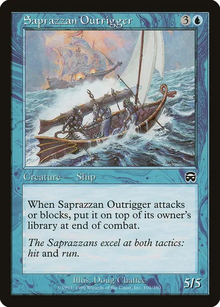 Saprazzan Outrigger, Magic card MMQ 101 — Mercadian Masques set