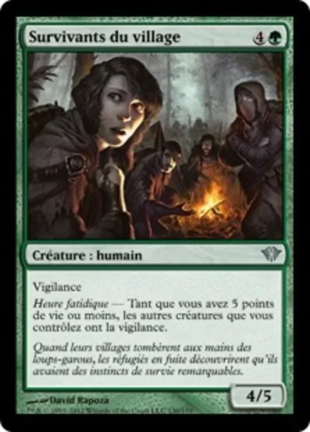 Survivants du village, carte Magic DKA 130 — extension Obscure Ascension