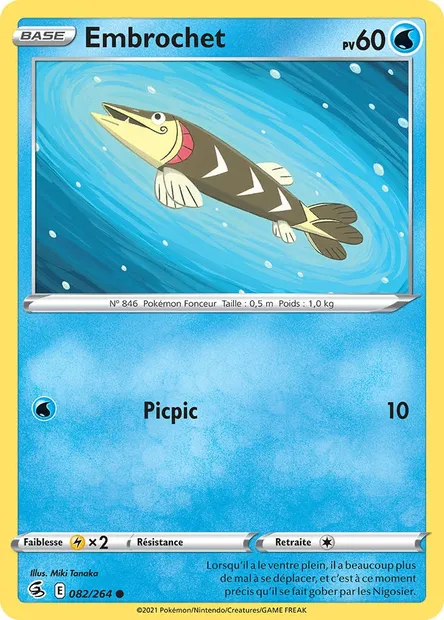 Embrochet, carte Pokémon FST 82 — extension Poing de Fusion
