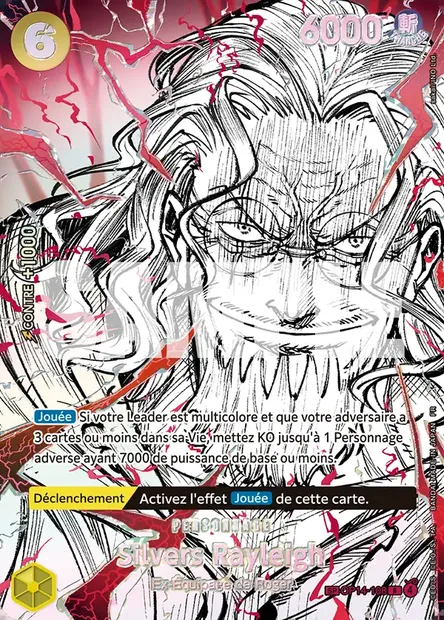 Silvers Rayleigh, carte One Piece OP14-108 — extension LES SEPT DE LA MER D'AZUR