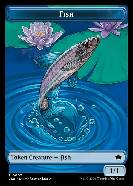 Fish, Magic card TBLB 7 — Bloomburrow Tokens set