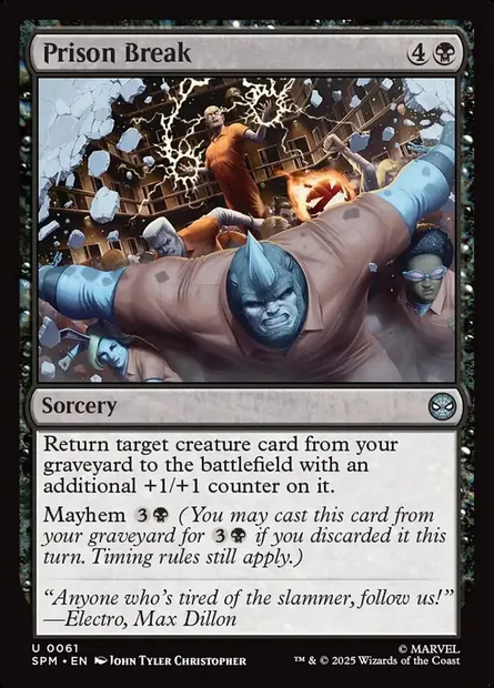 Prison Break, Magic card SPM 61 — Marvel's Spider-Man set