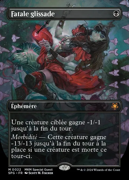 Fatale glissade, carte Magic SPG 22 — extension Special Guests