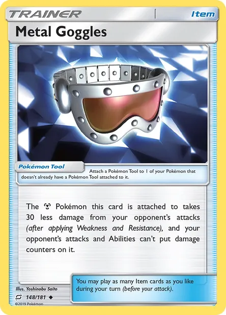 Metal Goggles, Pokémon card TEU 148 — Team Up set