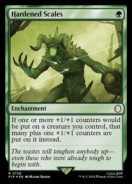 Écailles renforcées, carte Magic PIP 728 — extension Fallout