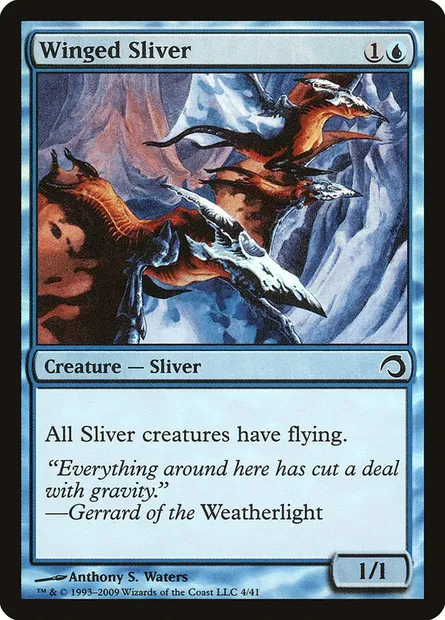 Winged Sliver, Magic card H09 4 — Premium Deck Series: Slivers set