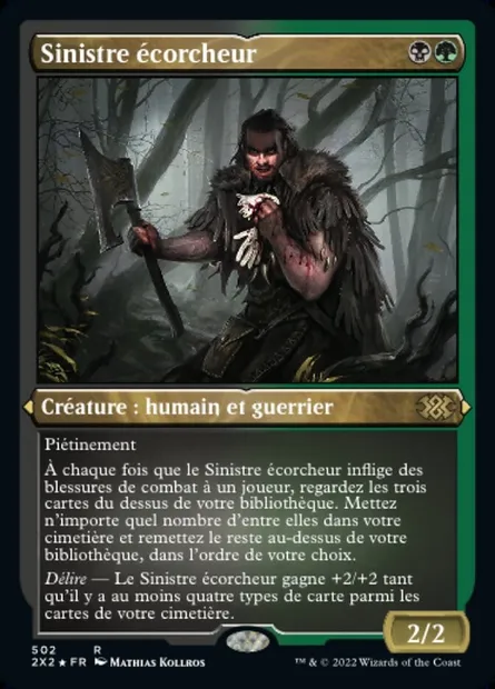 Sinistre écorcheur, carte Magic 2X2 502 — extension Double Masters 2022