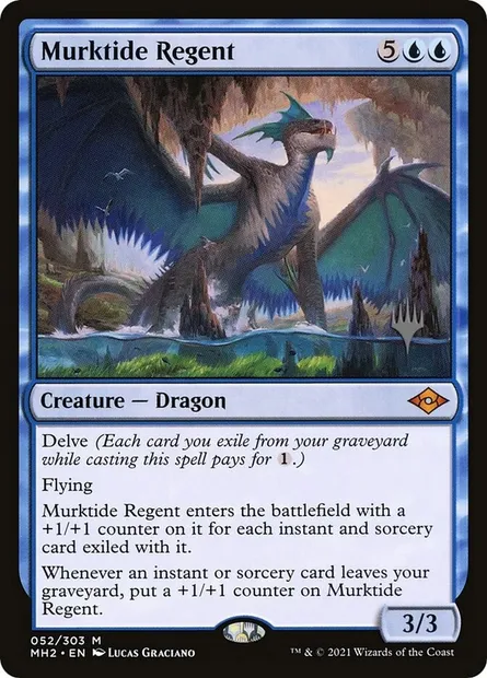 Murktide Regent, Magic card PMH2 52p — Modern Horizons 2 Promos set