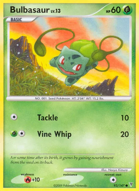 Bulbasaur, Pokémon card SV 93 — Supreme Victors set