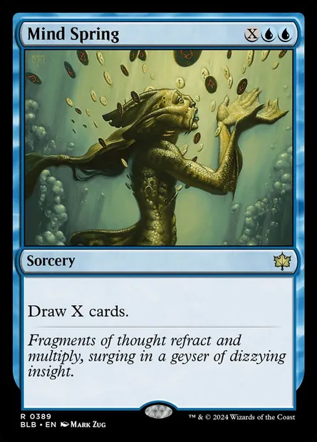 Mind Spring, Magic card BLB 389 — Bloomburrow set