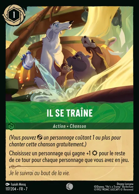Il se traîne, carte Disney Lorcana CH7-117 — extension L'île d'Archazia
