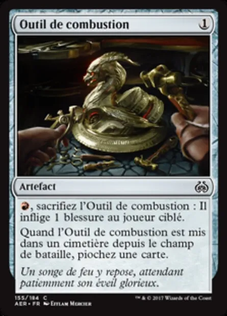 Outil de combustion, carte Magic AER 155 — extension La révolte éthérique