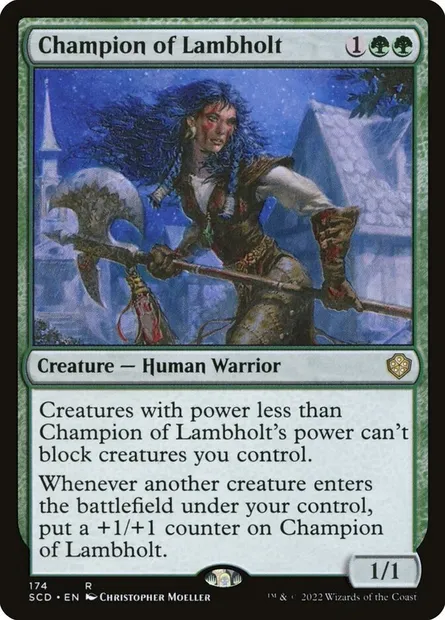 Champion of Lambholt, Magic card SCD 174 — Starter Commander Decks set