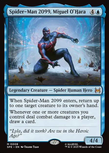 Spider-Man 2099, Miguel O'Hara, Magic card SPE 8 — Marvel's Spider-Man Eternal set